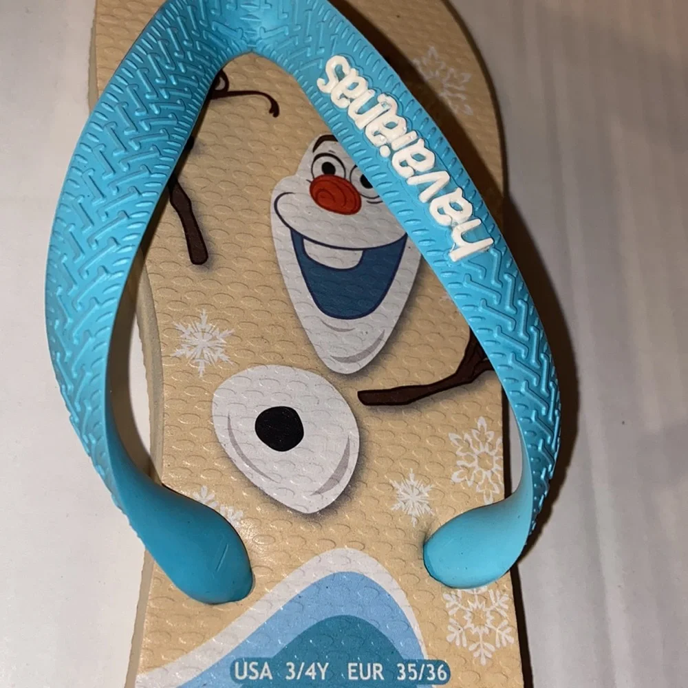 Havaianas I’m Olaf Children’s Size 3/4 Flip Flop Sandals